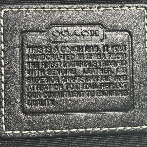 Vintage Coach Y2K Mini Bag Black With Signature C Logo - Picture 5 of 5